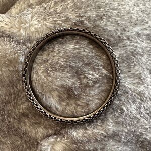 Brighton Black and Silver Checkered Bangle